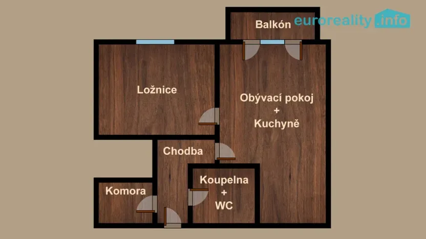 Pronájem bytu 2+kk, Praha, Toufarova, 53 m2