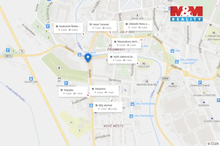 Pronájem bytu 2+kk, Jičín - Nové Město, Ruská, 47 m2