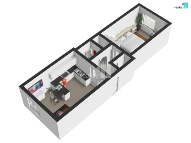 Pronájem bytu 2+kk, Praha - Smíchov, Radlická, 52 m2