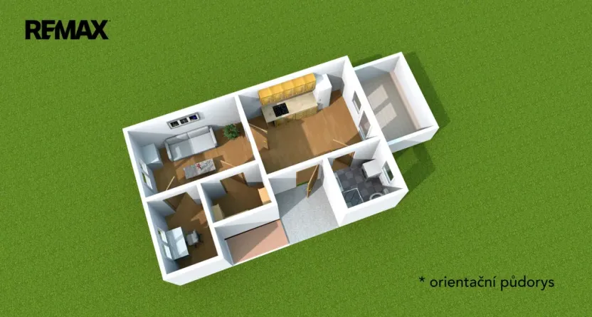 Pronájem bytu 2+kk, Olomouc, Čelakovského, 42 m2