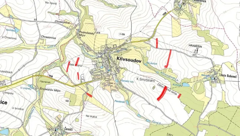 Prodej pole, Křivsoudov, 16903 m2