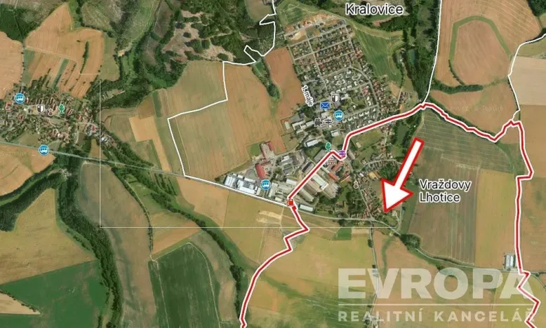 Prodej pozemku pro bydlení, Dolní Kralovice - Vraždovy Lhotice, 1071 m2