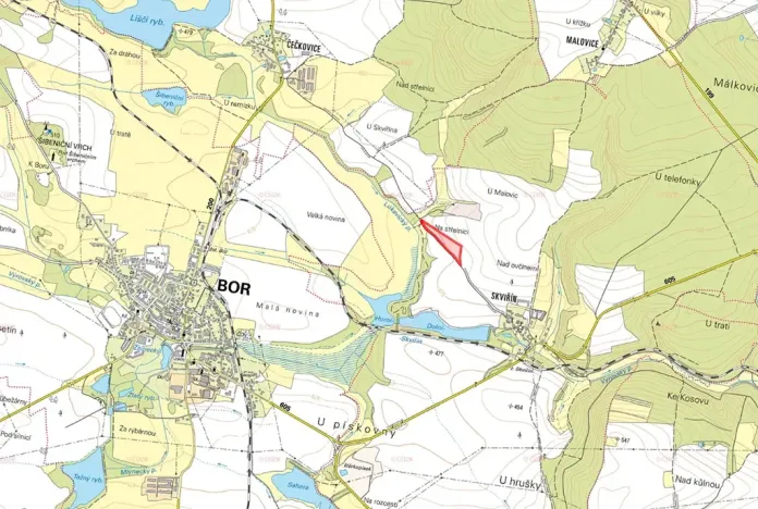 Prodej podílu pole, Bor, 16199 m2