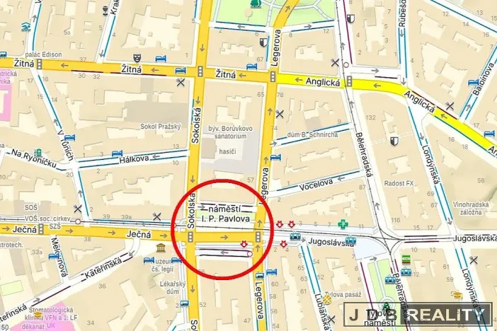 Pronájem kanceláře, Praha - Nové Město, náměstí I. P. Pavlova, 110 m2