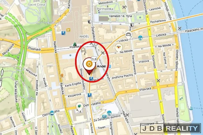 Pronájem kanceláře, Praha - Smíchov, Nádražní, 110 m2