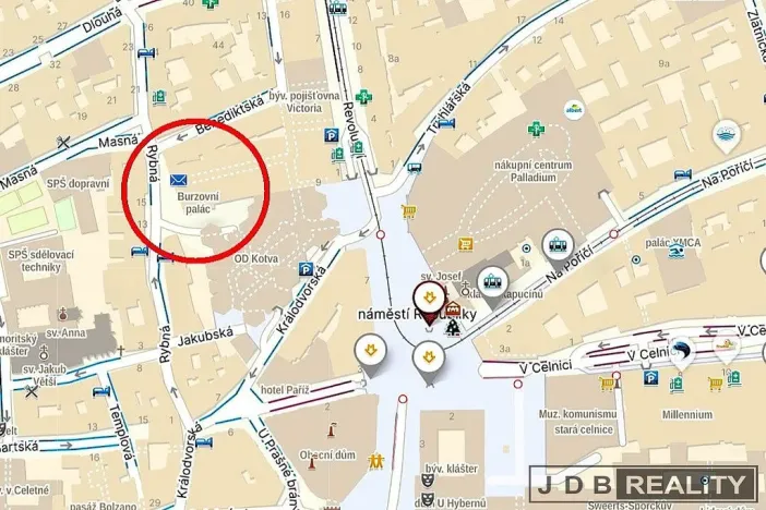 Pronájem kanceláře, Praha - Staré Město, Rybná, 75 m2