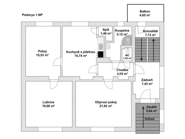 Prodej rodinného domu, Horní Moštěnice, Havlíčkova, 350 m2