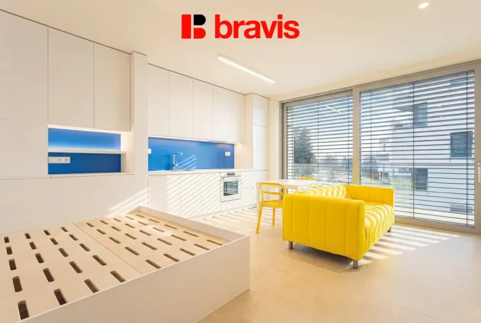 Pronájem bytu 1+kk, Brno - Pisárky, Vinařská, 33 m2