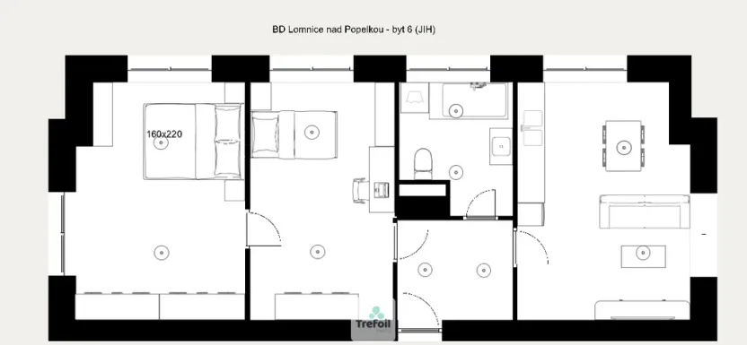 Prodej bytu 1+1, Lomnice nad Popelkou, 67 m2