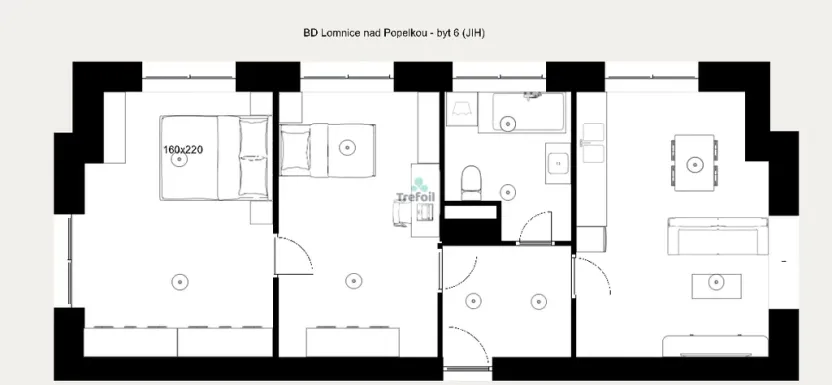 Prodej bytu 1+1, Lomnice nad Popelkou, 67 m2