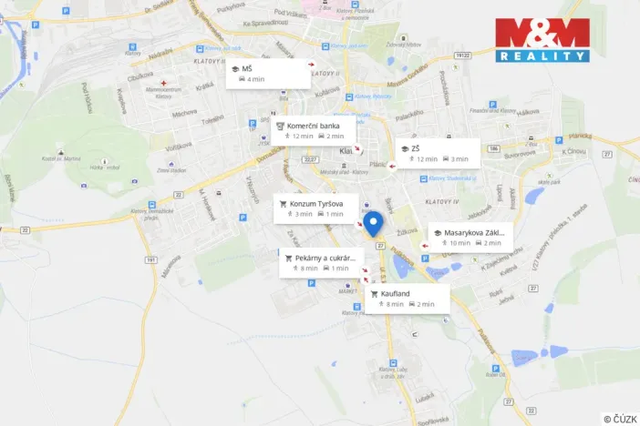 Pronájem bytu 2+1, Klatovy - Klatovy IV, Tyršova, 75 m2