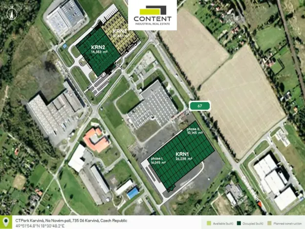 Pronájem výrobních prostor, Karviná - Staré Město, Dětmarovická, 5090 m2