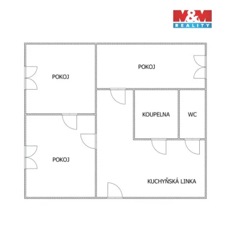 Pronájem bytu 3+kk, Praha - Karlín, Molákova, 56 m2