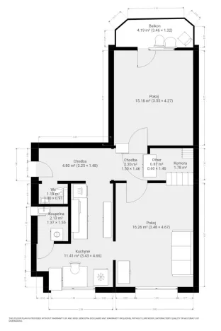 Pronájem bytu 2+1, Brno, Kubíčkova, 55 m2