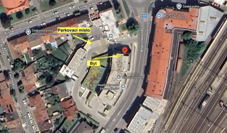 Pronájem bytu 1+kk, Břeclav, Břetislavova, 21 m2