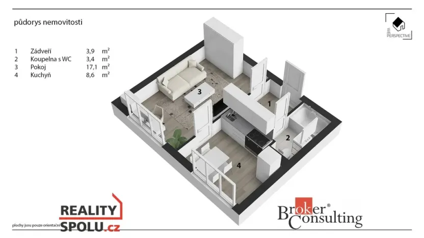 Pronájem bytu 1+1, Hlinsko, Budovatelů, 33 m2
