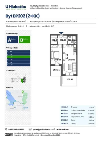 Prodej bytu 2+kk, Brno, Ondrova, 74 m2