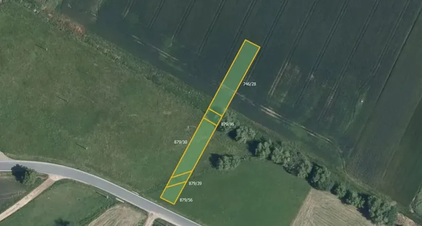 Prodej pole, Domamil, 9549 m2