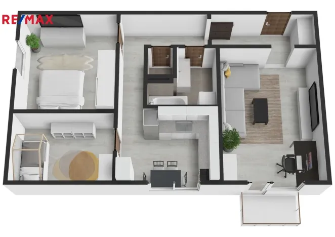 Prodej bytu 3+1, Kuřim, Na Loučkách, 68 m2