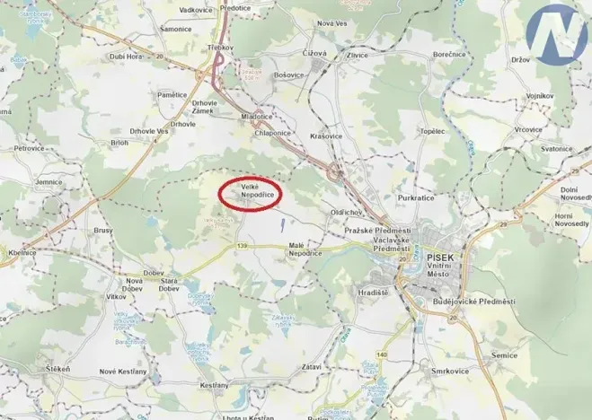 Prodej pozemku pro bydlení, Dobev, 1227 m2