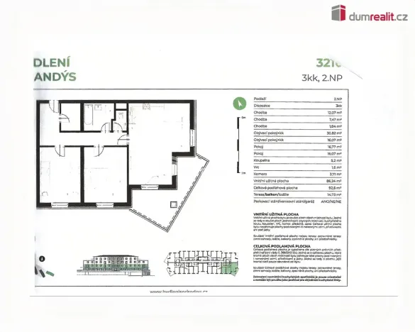 Prodej bytu 3+kk, Brandýs nad Labem-Stará Boleslav - Brandýs nad Labem, Augustina Lukeše, 107 m2