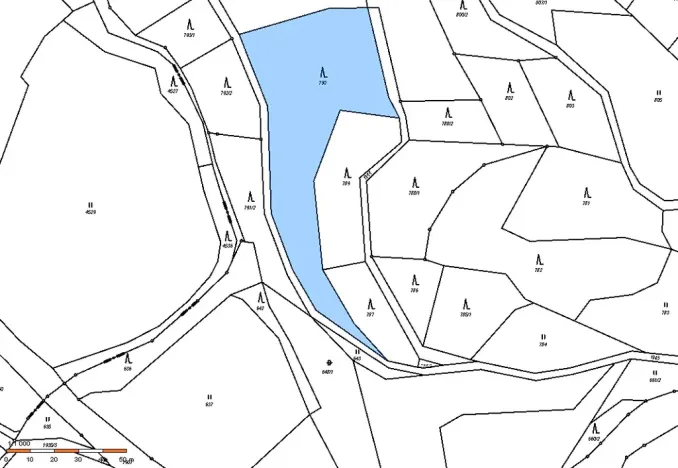 Dražba lesa, Záhoří, 3816 m2