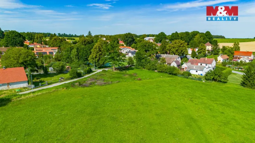 Prodej pozemku pro bydlení, Borovany - Vrcov, 1496 m2