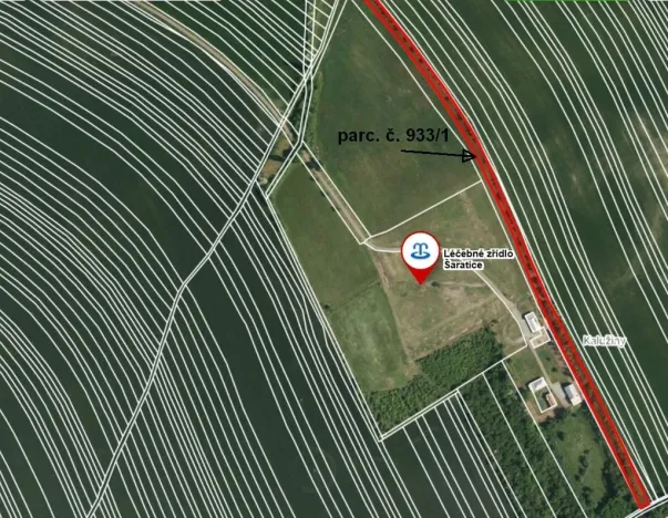 Dražba pozemku, Šaratice, 6562 m2
