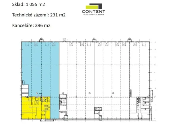Pronájem skladu, Praha - Zličín, Na Radosti, 1682 m2
