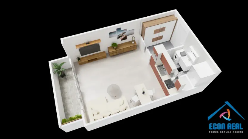 Prodej bytu 1+kk, Praha - Stodůlky, Sluneční náměstí, 30 m2