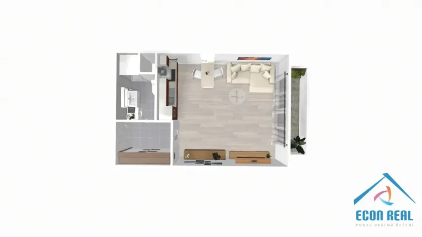 Prodej bytu 1+kk, Praha - Stodůlky, Sluneční náměstí, 30 m2