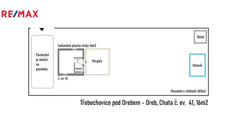 Prodej chaty, Třebechovice pod Orebem, 16 m2