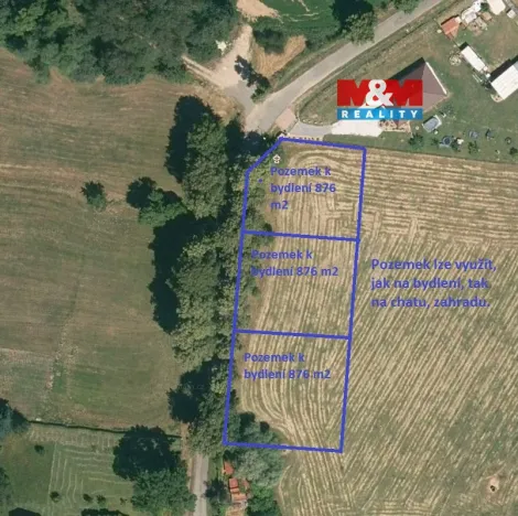 Prodej pozemku pro bydlení, Cehnice - Dunovice, 2629 m2