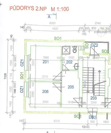 Pronájem bytu 2+kk, Kralupy nad Vltavou, Gen. Klapálka, 30 m2