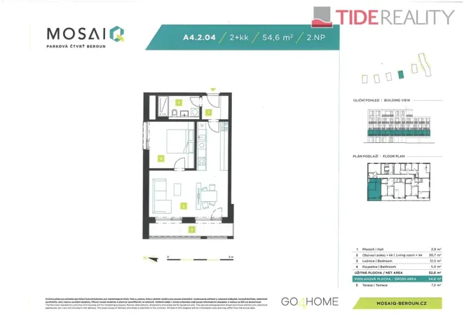 Prodej bytu 2+kk, Beroun, Na Máchovně, 62 m2