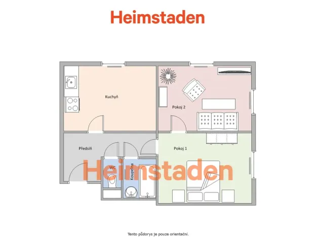 Pronájem bytu 2+1, Ostrava - Poruba, Budovatelská, 57 m2