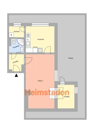 Pronájem bytu 1+1, Havířov - Město, Majakovského, 74 m2