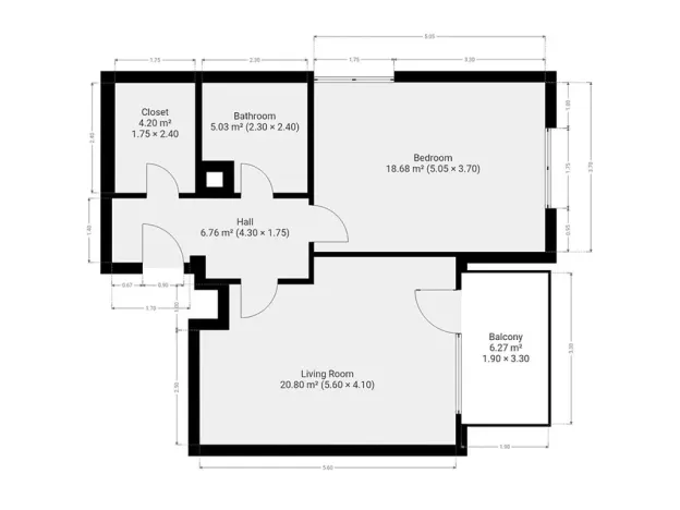 Pronájem bytu 2+kk, Praha - Vysočany, Strnadových, 60 m2