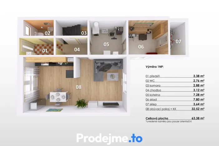 Prodej rodinného domu, Hevlín, 113 m2