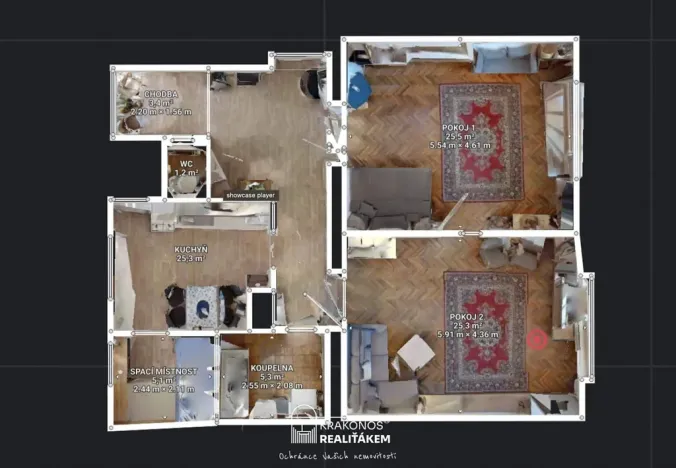 Pronájem bytu 2+1, Hranice - Hranice I-Město, Mostní, 89 m2