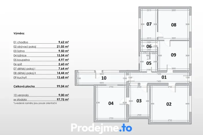 Prodej rodinného domu, Hevlín, 99 m2