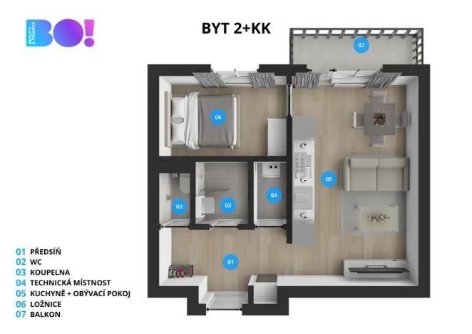 Prodej bytu 2+kk, Třinec, Dukelská, 38 m2
