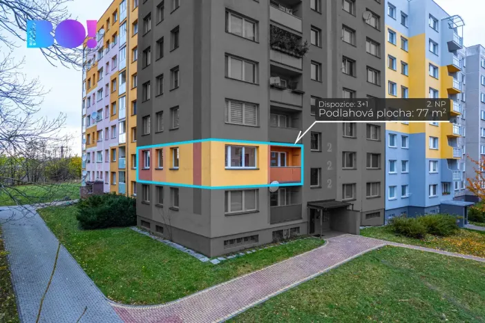 Pronájem bytu 3+1, Nový Jičín, Na Lani, 77 m2