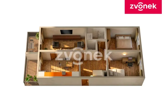 Prodej bytu 3+1, Lukov, U Rybníka, 77 m2