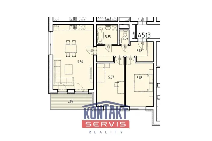 Prodej bytu 3+kk, České Budějovice, Husova tř., 77 m2