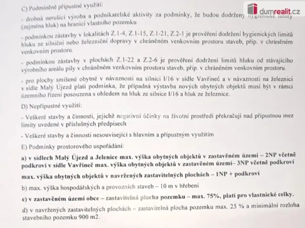 Prodej pozemku pro bydlení, Malý Újezd - Jelenice, 1335 m2