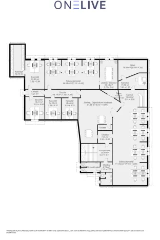 Pronájem kanceláře, Plzeň, náměstí T. G. Masaryka, 365 m2