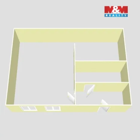 Pronájem bytu 1+kk, Most, K. H. Máchy, 34 m2