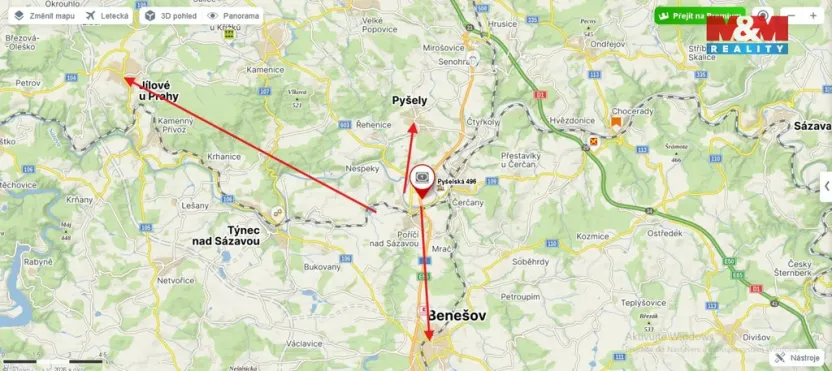 Pronájem skladu, Poříčí nad Sázavou, Pyšelská, 1409 m2