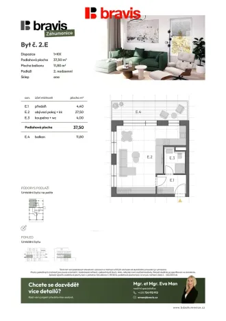 Prodej bytu 1+kk, Brno - Horní Heršpice, Záhumenice, 37 m2